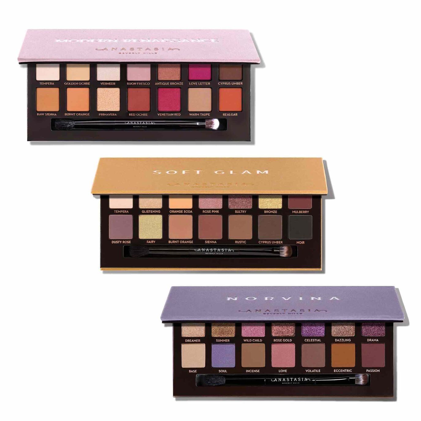 3 Anastasia Beverly Hills Eyeshadow Palettes