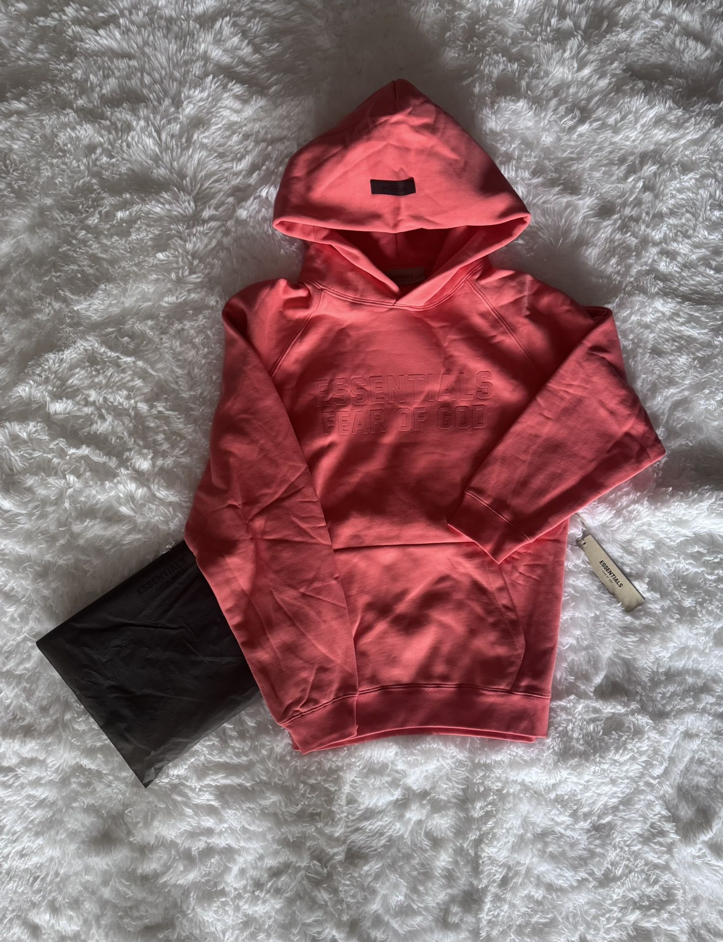 Essentials - Fear of God Hoodie - Pink Coral - Sizes S , M , & L