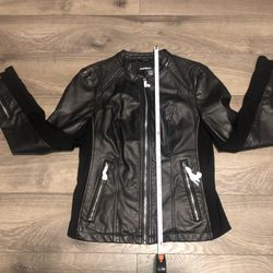 Express NEW Leather women jacket Medium 