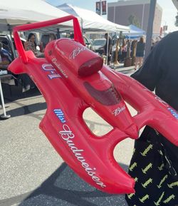 Vintage Budweiser Inflatable Speedboat