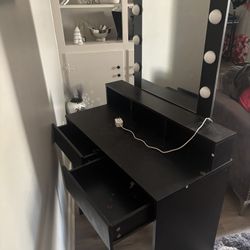 Black Makeup Vanity