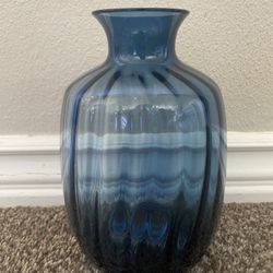Beautiful Blue Glass Vase