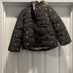 Girls Hooded Lined Jacket Size 4T