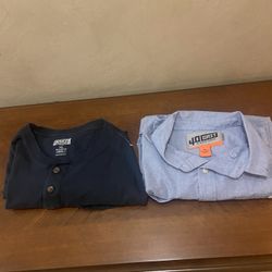 Duluth Trading Long Tail T And 40 Grit Button Up Shirt Men’s 2XL Bundle