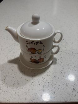 Japanese Kogepan ( burnt bread ) tea set