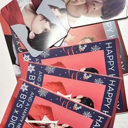BTS OFFICIAL DICON VOL. 10 – JIMIN & V, ACCORDION 2-SIDED CARD With V (Taehyung) rare photo cards!!