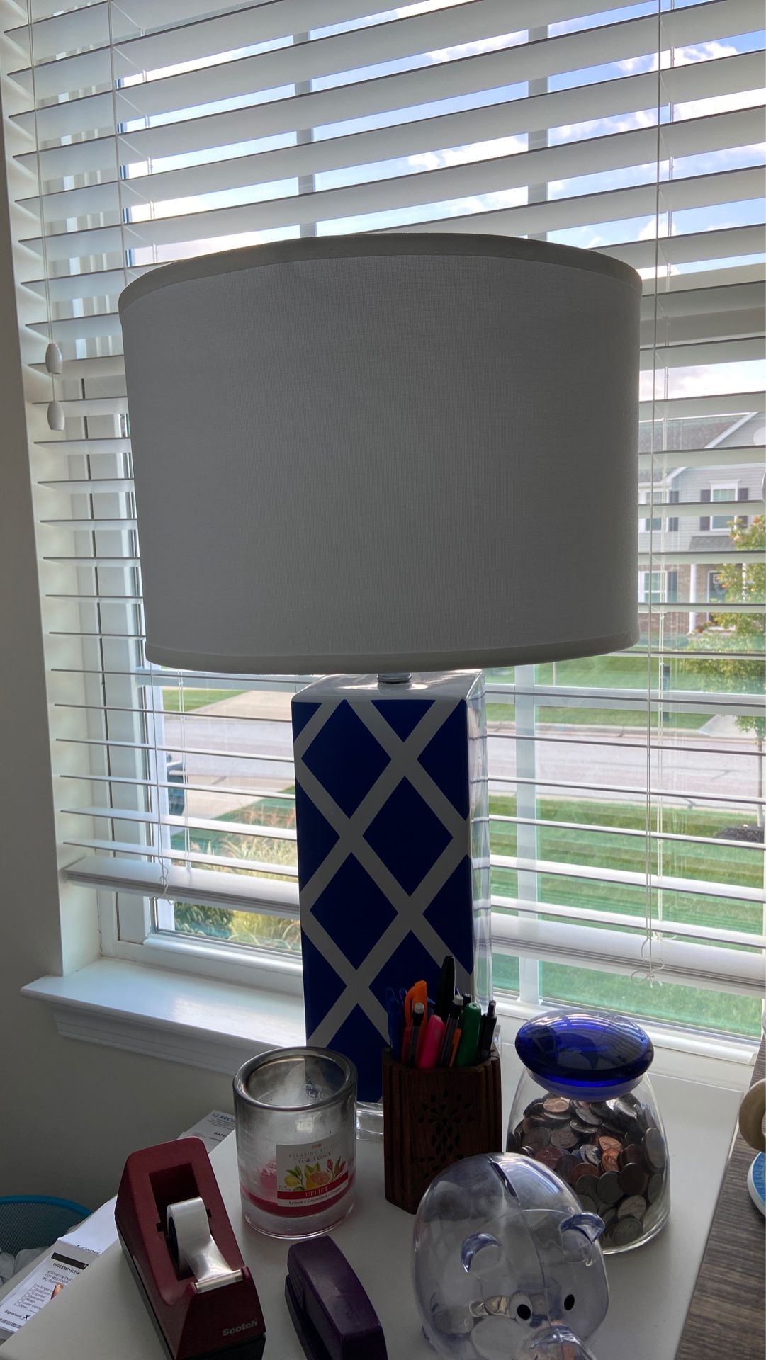 Blue lamp