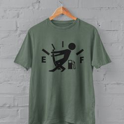Funny Gas Gauge Graphic T-Shirt