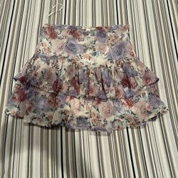 Floral Mini Skirt
