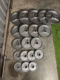 Huge Workout Weight Plate Set (540LB)!