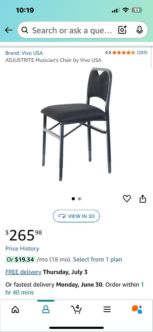 Musician's Chair (Cello)