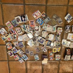 Large Lot Of Vintage To 90S Baseball Football Basketball Cards Estate Find 