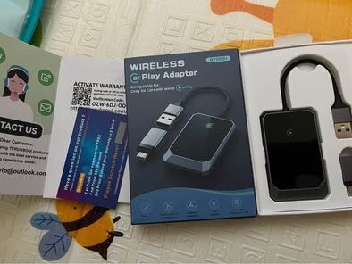 Wireless Carplay Adapter, Converts Wired to Wireless carplay adapter for iphone, Wireless Control Plug & Play Carplay for Cars from 2017 & for Apple i