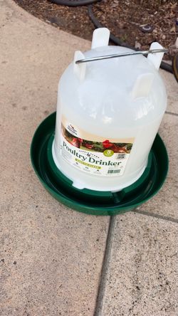 Chicken waterer. New. Never used. Too big for my small coup.
