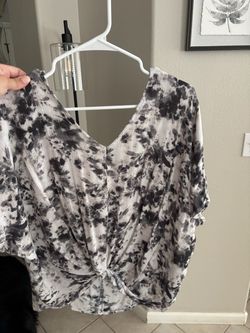 Flowy tie-dye shirt