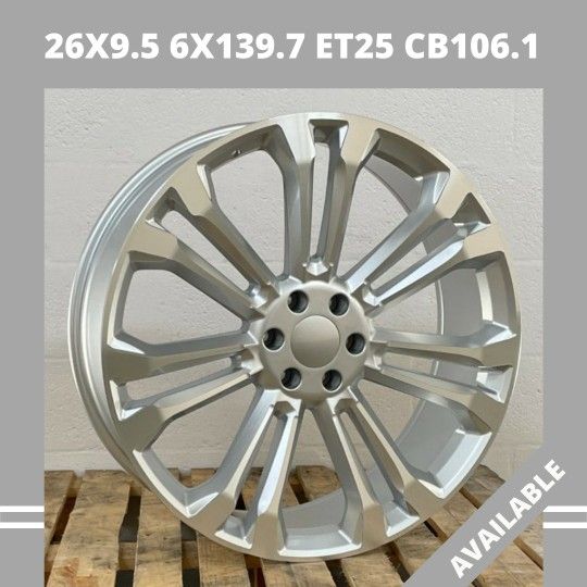 26" Wheels New In Boxes 6 Lug 6x139.7

