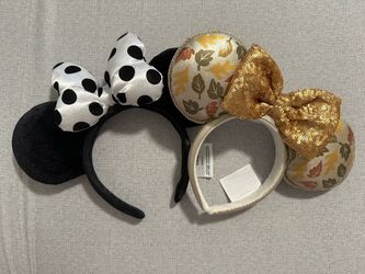 sequence sequence Disney Park Ears: Polka Dots and Autumn with Sequin