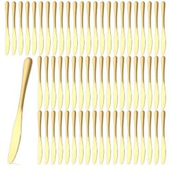 Over 90 Gold Stainless Steel Knives For Wedding Or Events