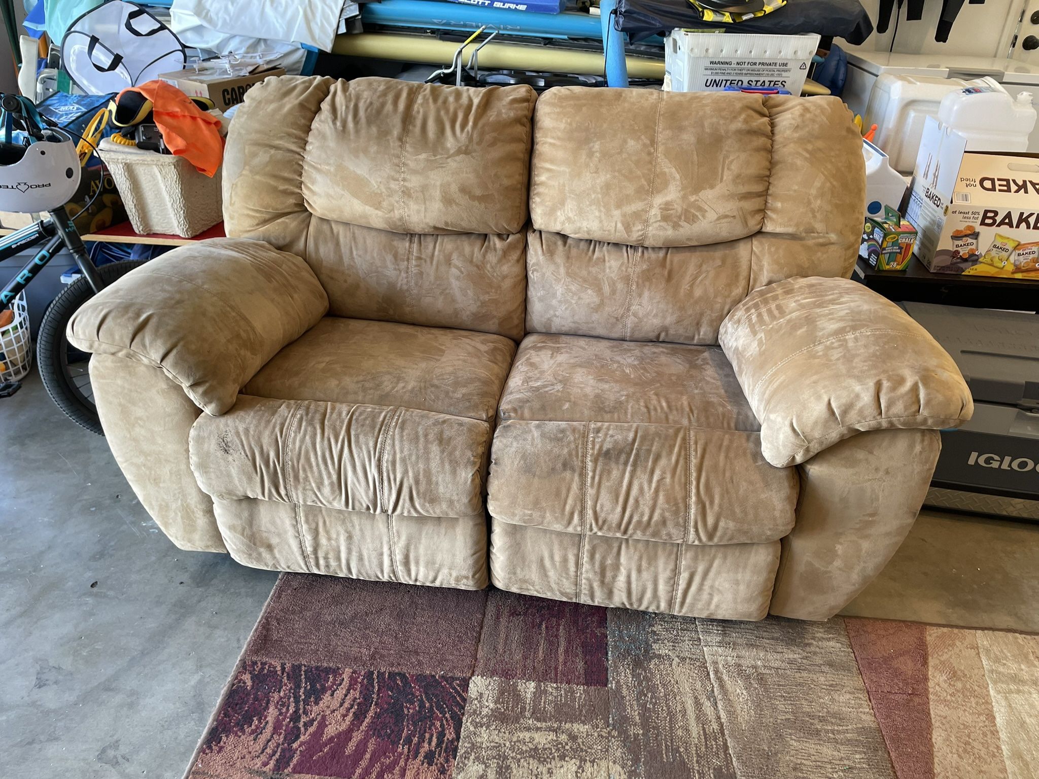 FREE Reclining Love Seat Sofa