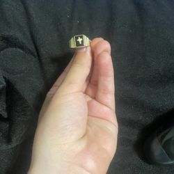 14k jesus ring 