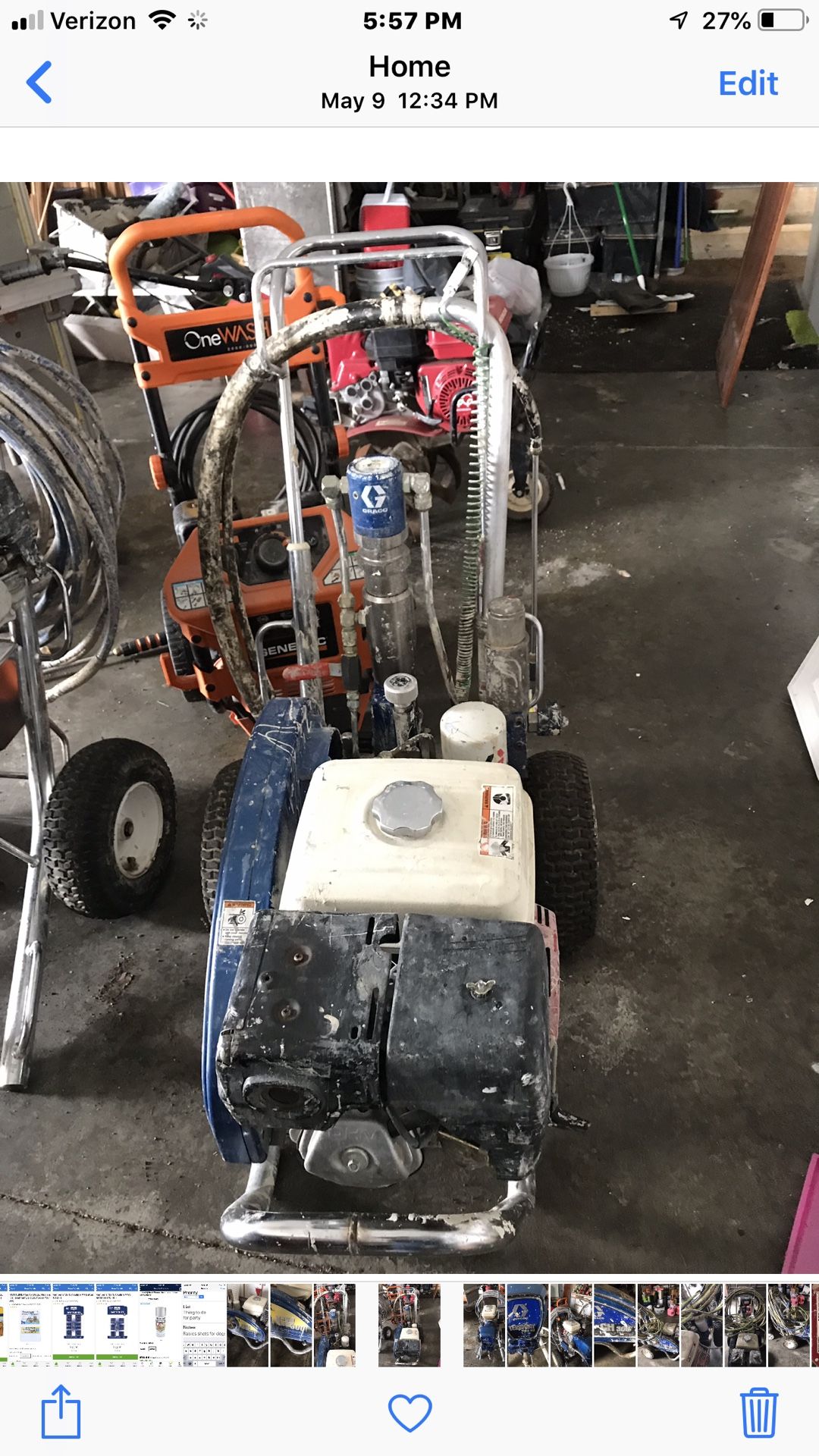 Graco Gh 300 Gas Hydraulic Airless Sprayer Procontractor Series (24w936