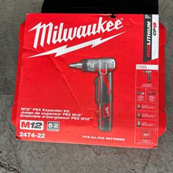Milwaukee M12 Pex Expander Kit! New ! Never Opened!