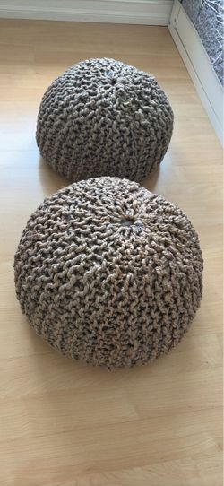 Boho pouf ottomans