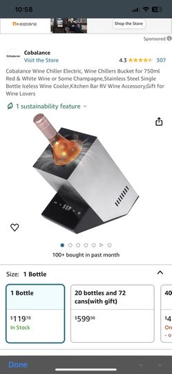 Cobalance Electric Wine Chiller w/accessories