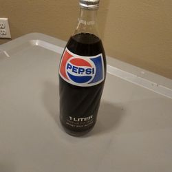 Vintage Pepsi 1 Liter Money Back Bottle