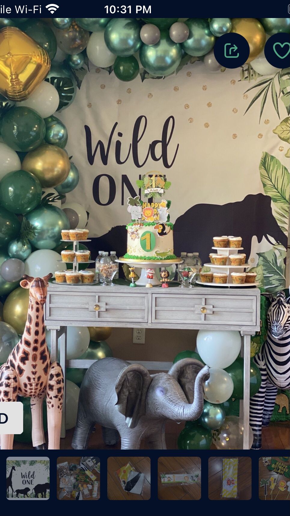 Wild One 1st birthday Decorations 