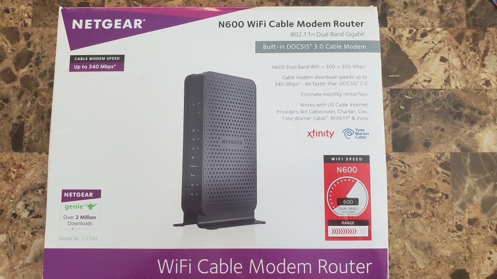 Netgear Cable Wi-Fi Modem w/ built In Router