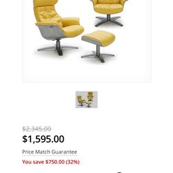 Recliner Italian leather chair