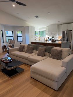 Living Spaces Couch- Cream Color