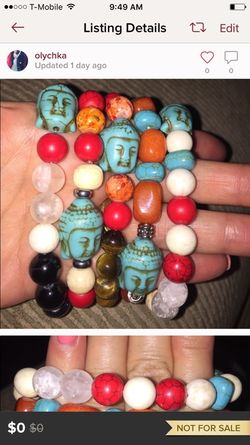 Hand made gemstone bracelets