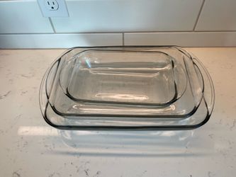 Set of 3 Anchor Hocking Baking Dishes