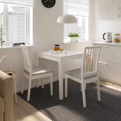 IKEA EKEDALEN Extendable Dining table, white    IKEA Dining Table — NEW — assembled — unused  Measurements Min. length: 31 1/2 " Max. length: 47 1/4 "