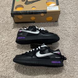 Nike Dunk Low Off White Lot 50 Size 8.5M