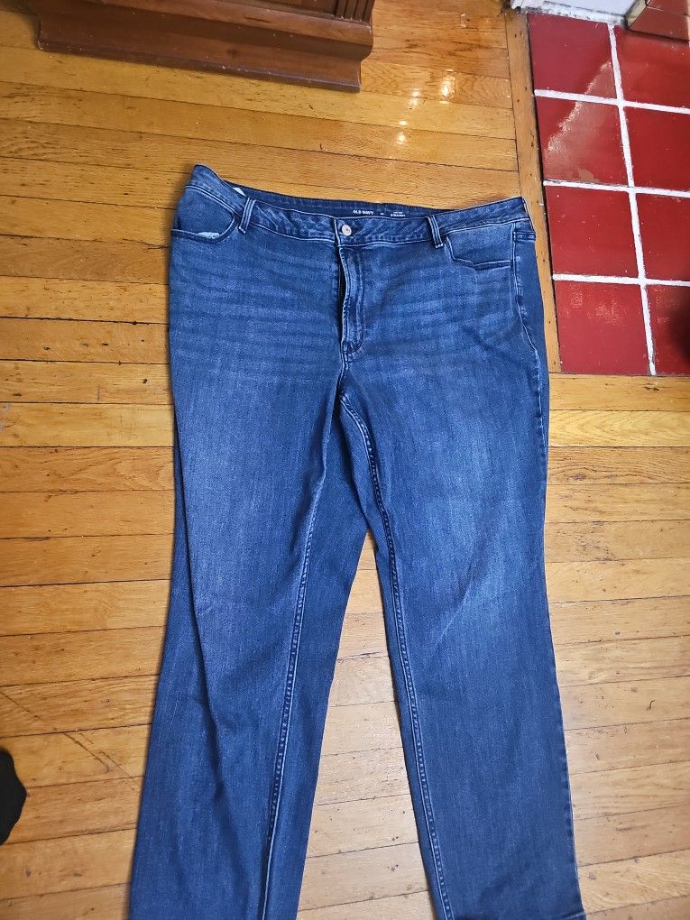 Old Navy 22 Straight High Rise Jeans New