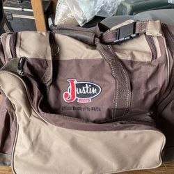 Wrangler National Rodeo Finals Justin Boots Duffel Bag 2012 PRCA Rodeo Gear