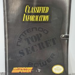 Vintage Nintendo Entertainment Classified Information Booklet