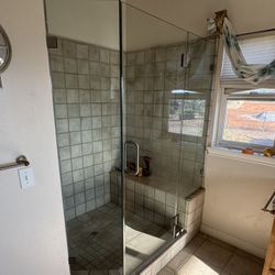3/8 shower glass door
