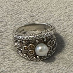 Barbara Bixby Pearl 925 Sterling Silver Women’s Ring