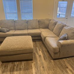 Ashley Furniture Couch W/ ottoman