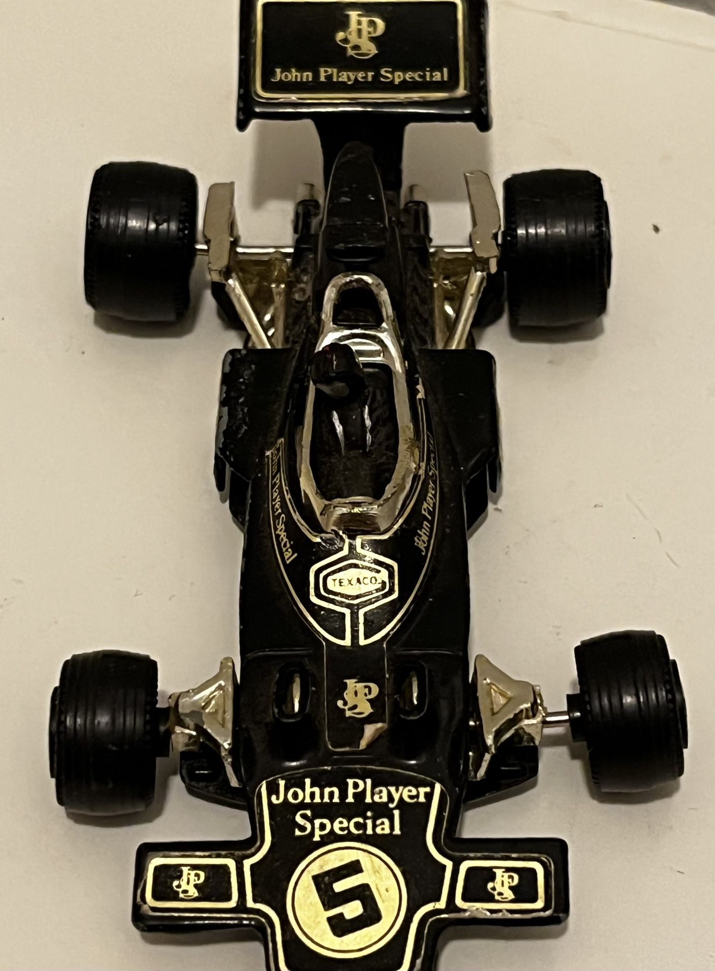 1970's Rare Lotus John Player Special Texaco 5" 7503 Diecast Race Car. Hong Kong