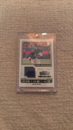 Jalin Hyatt Rookie Card W/ Jersey Patch
