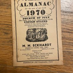 1970 Farmers Almanac 