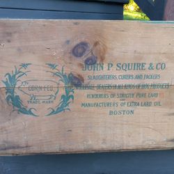 Antique Lard Oil Crate Founded 1911