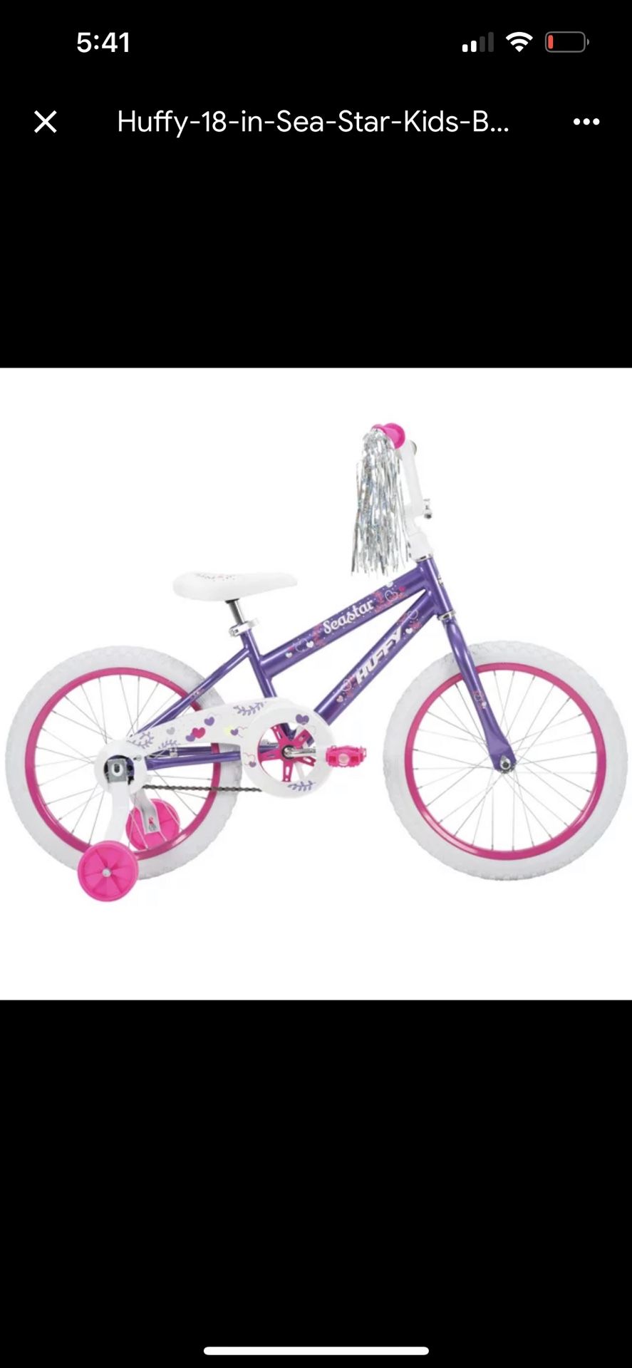 Girls Huffy Bike 