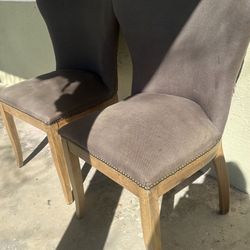 2/$10 Heavy Dining Chairs 1 Ripped From Back