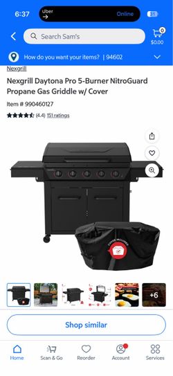 Brand new Nexgrill 36” Daytona Pro 5-Burner Gas Griddle with Cover